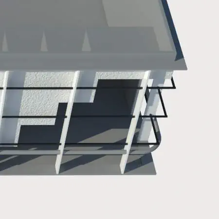 Luxury steps with concrete filling