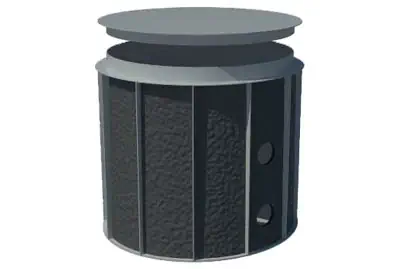 Technikschacht rund inkl. Deckel