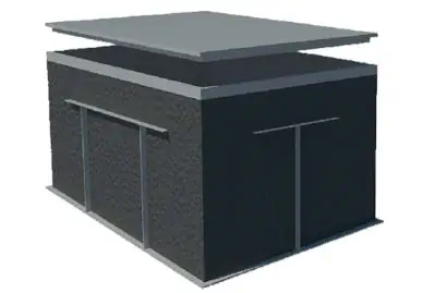 Technikschacht - Gegenstromanlage mit Deckel